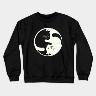 Cat Yin Yang Crewneck Sweatshirt